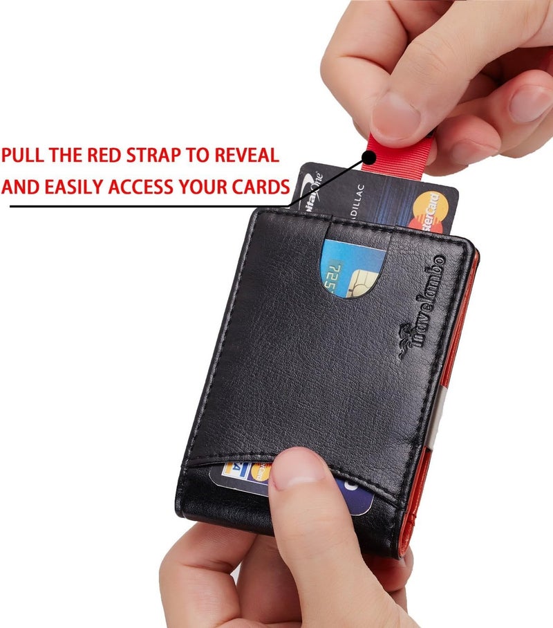 Travelambo Black Leather For Men - Bifold Wallets - Image 5